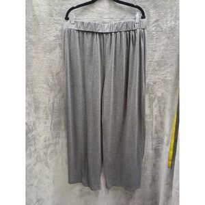Womens Gray Loungewear Pants Tagged 3XL Measures XL High Waist Athleisure Casual